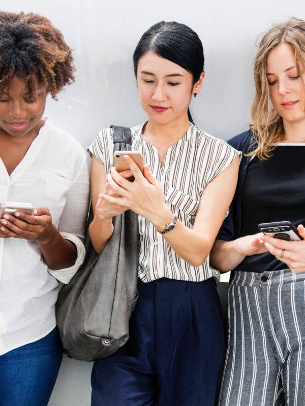 People using social media